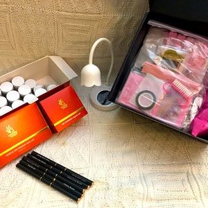 Beginner Nail Dip/gel Set.Includes Markartt UV nail Lamp